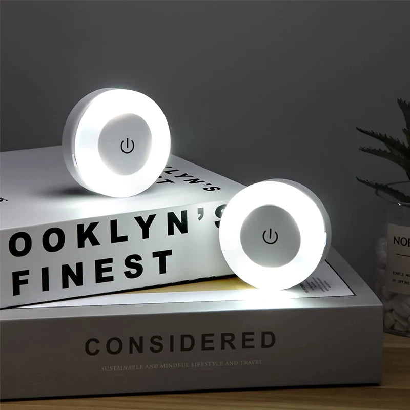 Bedroom Round Portable Night Lamp